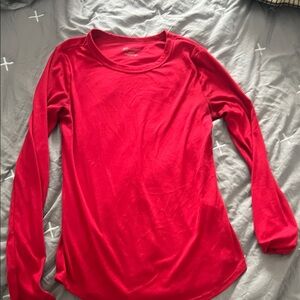 No Boundaries Vibrant Red Long Sleeve Top
